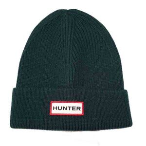 HUNTER Rory Turn Up Beanie Green Men's One Size